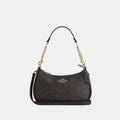 Coach Teri Shoulder Bag - Brown & Beige